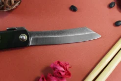 Couteau de poche Higonokami Kanetsune lame 7,5cm manche acier noir