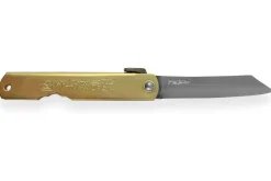 Couteau de poche Higonokami Kanetsune lame 7,5cm manche laiton