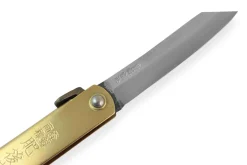 Couteau de poche Higonokami Kanetsune lame 7,5cm manche laiton