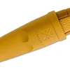 Couteau de poche Mora Eldris 12650 lame inox 5,9cm manche caoutchouc jaune + étui