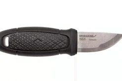 Couteau de poche Mora Eldris 12647 lame inox 5,9cm et manche en caoutchouc noir + étui
