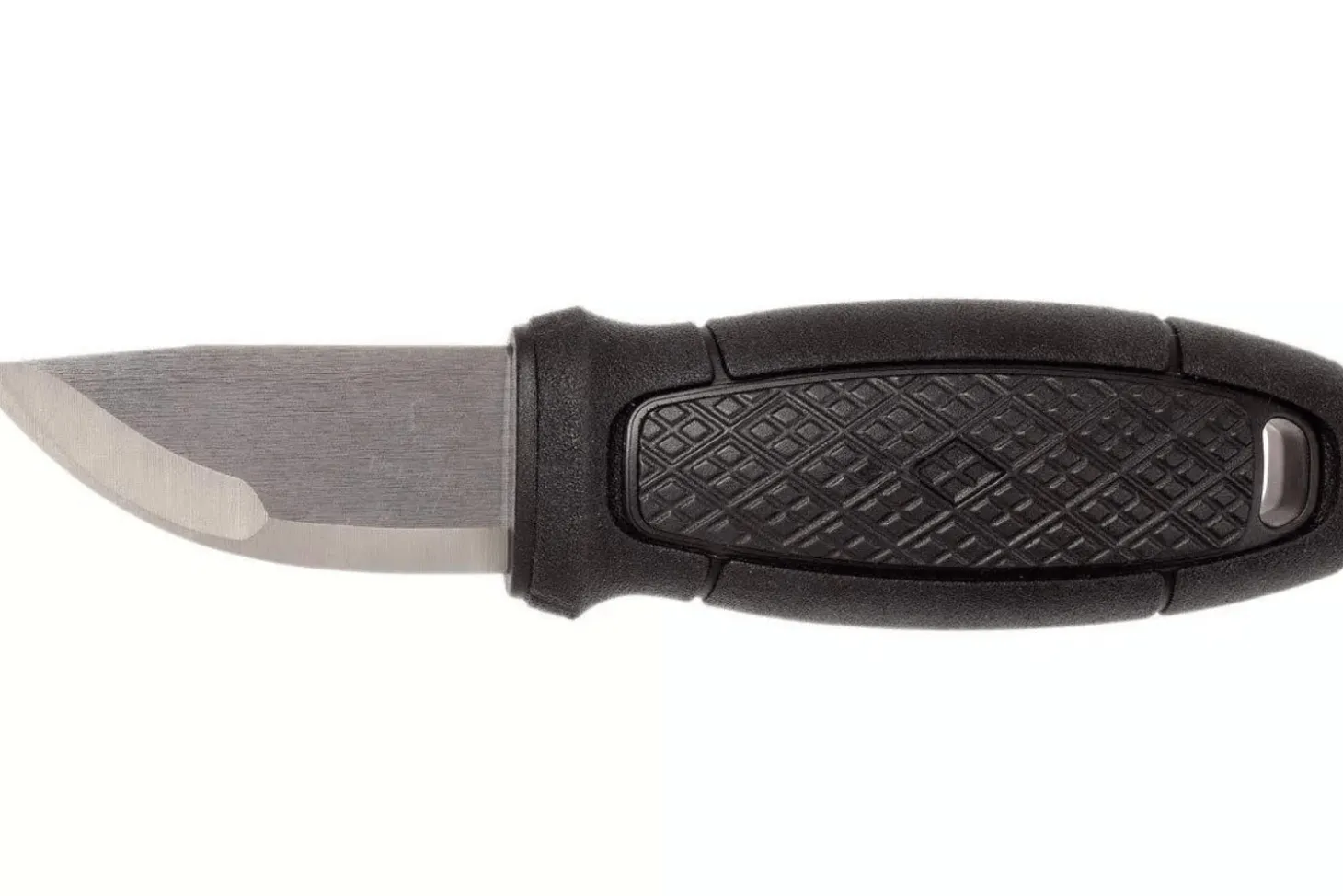 Couteau de poche Mora Eldris 12647 lame inox 5,9cm et manche en caoutchouc noir + étui