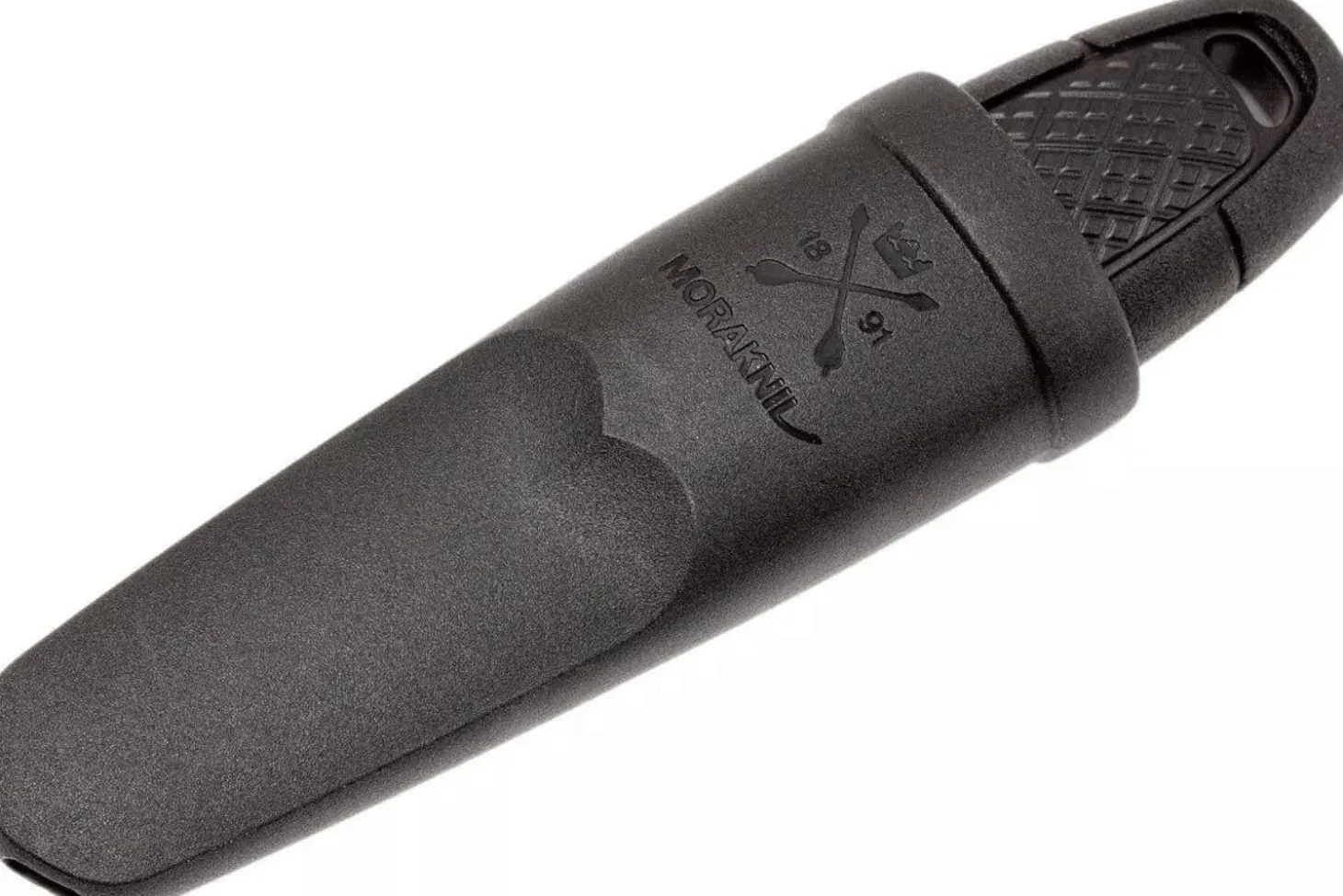 Couteau de poche Mora Eldris 12647 lame inox 5,9cm et manche en caoutchouc noir + étui