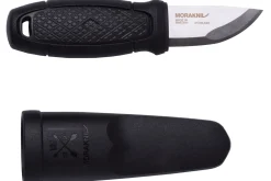 Couteau de poche Mora Eldris 12647 lame inox 5,9cm et manche en caoutchouc noir + étui