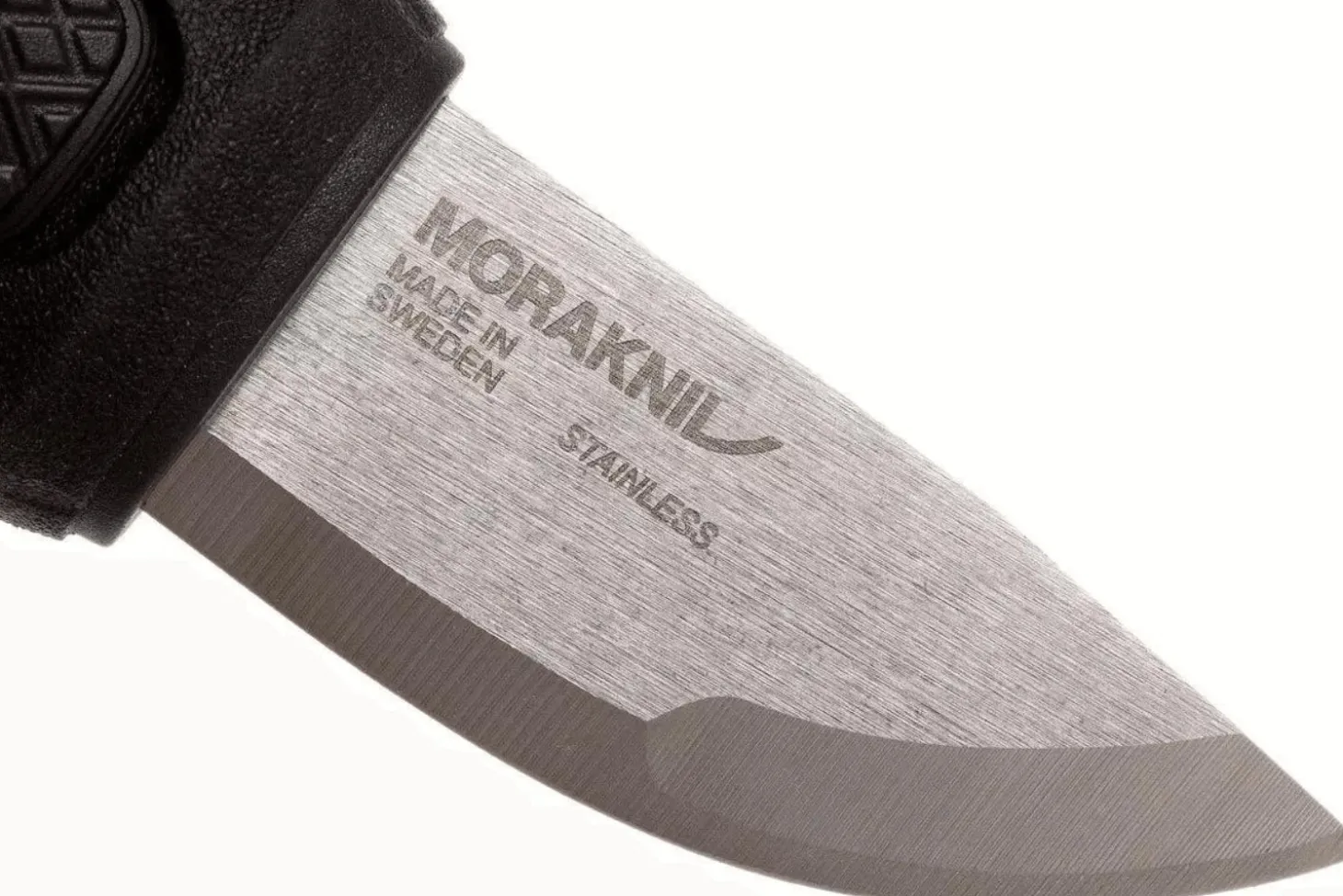 Couteau de poche Mora Eldris 12647 lame inox 5,9cm et manche en caoutchouc noir + étui