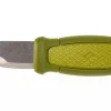 Couteau de poche Mora Eldris 12651 lame inox 5,9cm manche caoutchouc vert + étui