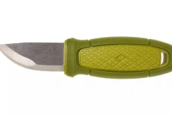 Couteau de poche Mora Eldris 12651 lame inox 5,9cm manche caoutchouc vert + étui