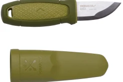 Couteau de poche Mora Eldris 12651 lame inox 5,9cm manche caoutchouc vert + étui
