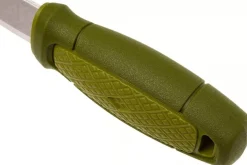 Couteau de poche Mora Eldris 12651 lame inox 5,9cm manche caoutchouc vert + étui
