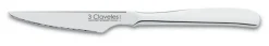 Couteau de table 3 Claveles tout acier lame dentelée 11cm