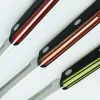 Couteau de table GÜDE Universel 10cm micro-denté manche noir/rouge