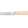 Couteau de table Nogent Classic lame crantée 11cm manche en hêtre