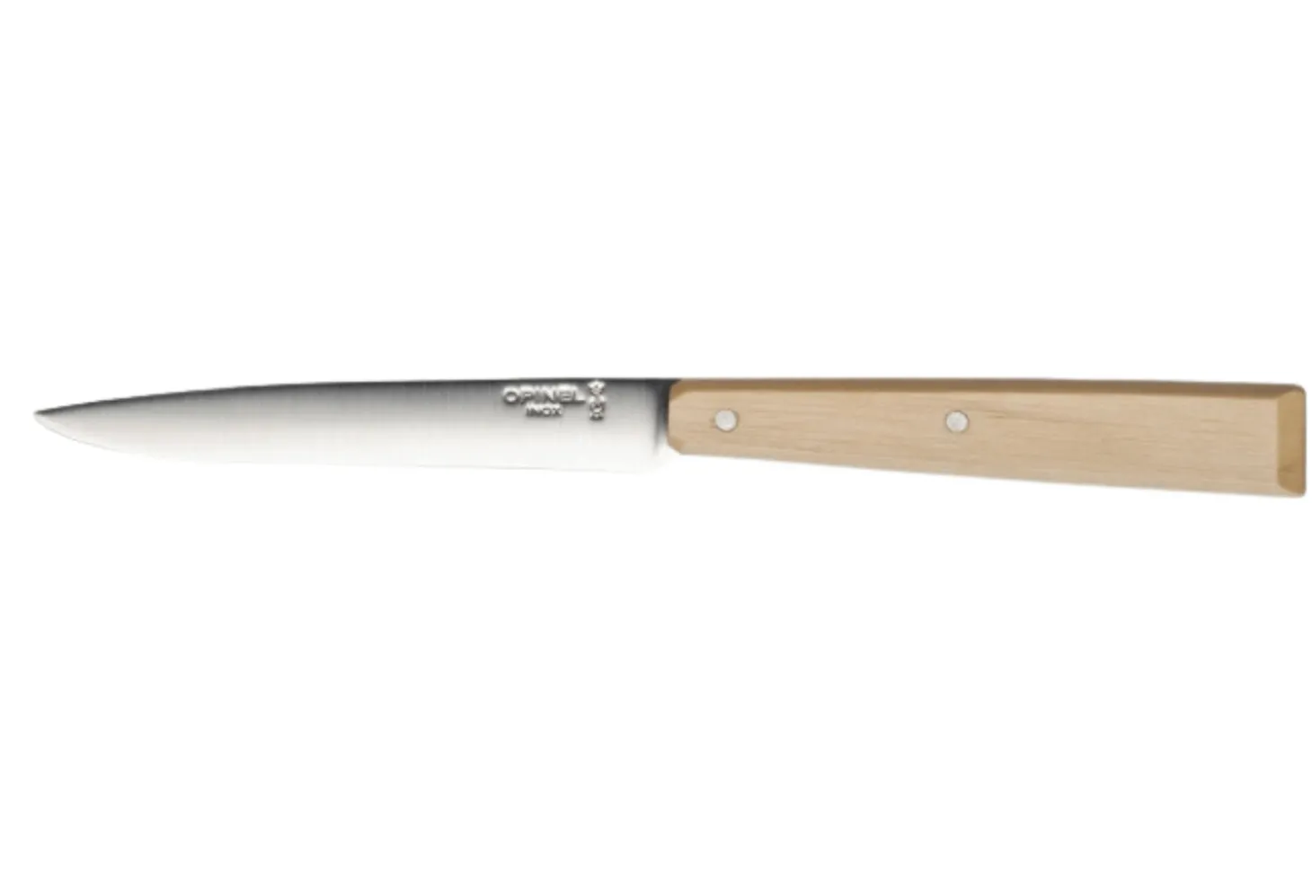 Couteau de table Opinel Bon Appétit Bois n°125 lame 11cm en inox manche en bois de charme