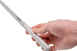 Couteau de table Opinel Bon Appétit Bois n°125 lame 11cm en inox manche en charme gris