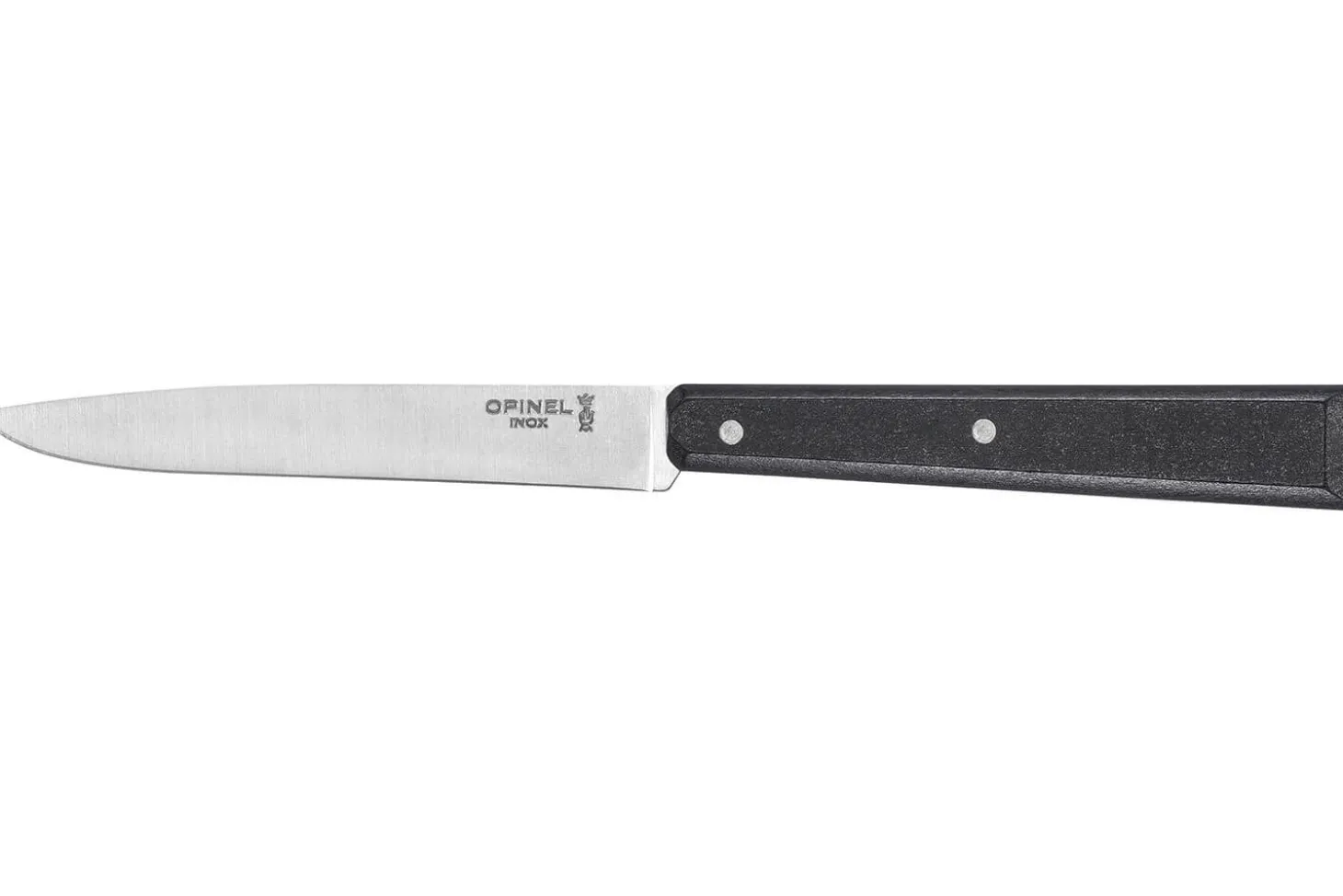 Couteau de table Opinel Bon Appétit Bois n°125 lame 11cm en inox manche en charme noir