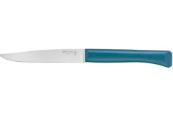 Couteau de table Opinel Bon Appétit + lame 11cm en inox manche en polymère bleu canard