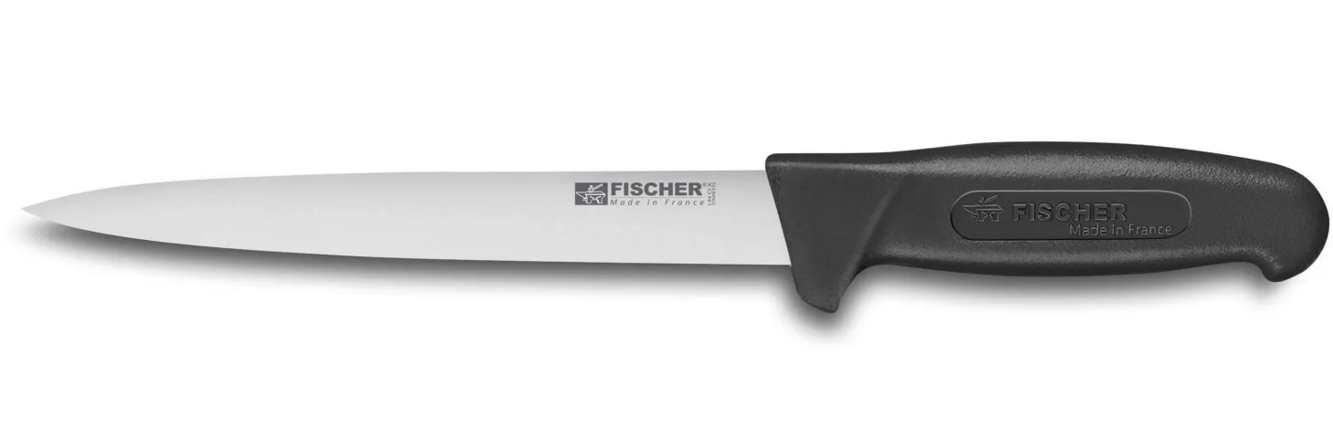 Couteau à dénerver flexible professionnel Fischer HACCP 20cm manche noir