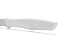Couteau d'office Arcos Nova lame dentée en acier Nitrum manche blanc 10cm