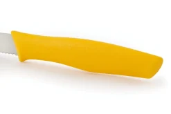 Couteau d'office Arcos Nova lame dentée en acier Nitrum manche jaune 10cm