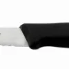 Couteau d'office Bargoin Creative Chef lame dentelée 10cm manche surmoulé noir