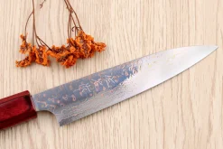 Couteau d'office 13cm japonais artisanal Takeshi Saji VG10 Rainbow