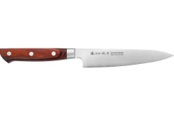 Couteau d'office 13,5cm japonais Satake Cutlery Brown Pakkawood