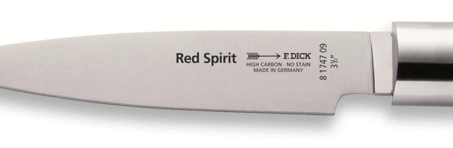 Couteau d'office DICK Red Spirit acier inoxydable 9cm manche rouge