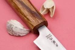 Couteau d'office japonais artisanal Wusaki Migaki G3 8cm