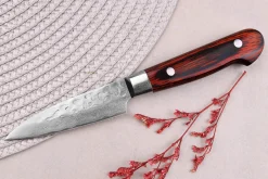 Couteau d'office japonais 8cm Sakai Takayuki Damascus Western 33 couches