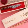 Couteau d'office japonais Takeshi Saji R2 Damas Mosaïque 8cm