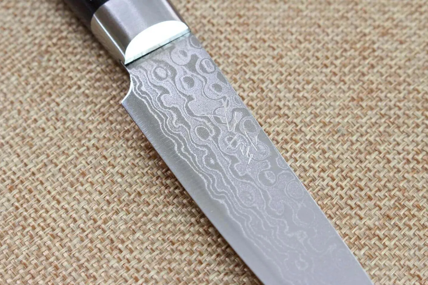 Couteau d'office japonais Tsunehisa VG10 Damascus 45 couches 7.5cm