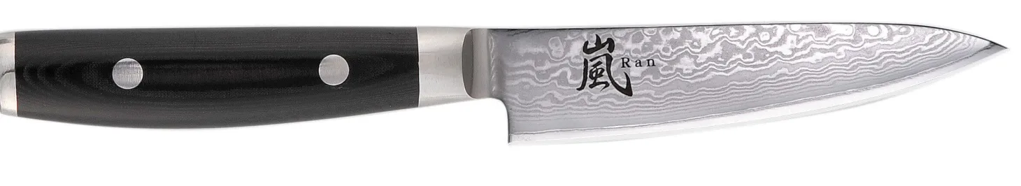 Couteau d'office japonais Yaxell RAN lame 12cm damas 69 couches