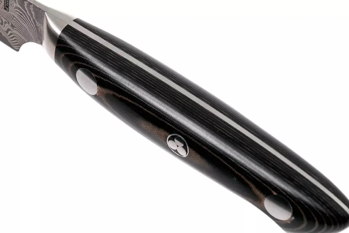 Couteau d'office japonais Zwilling Kramer Euro Stainless 9cm damassé manche en micarta