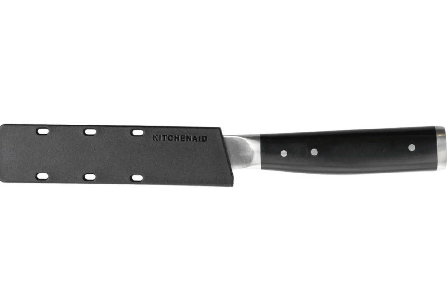 Couteau d'office Kitchen Aid Gourmet lame acier japonais 9cm + étui de protection