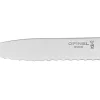 Couteau d'office Opinel Les Essentiels + n°313 lame 10cm crantée manche en polymère vert