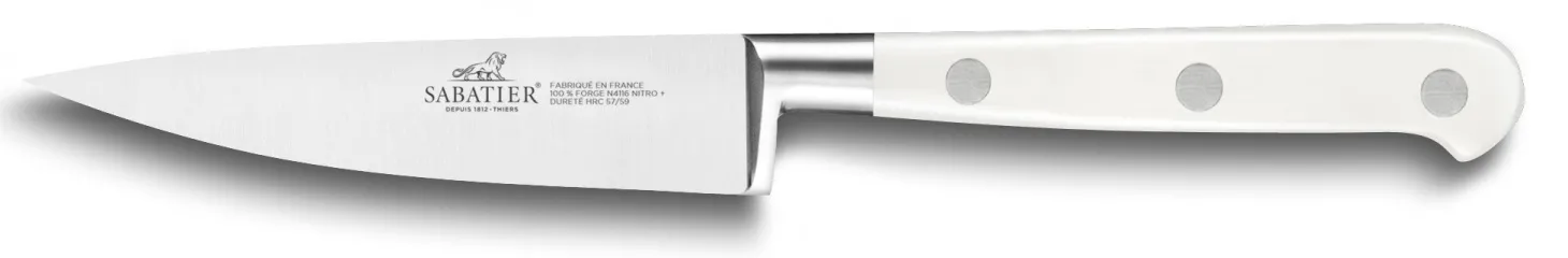 Couteau d'office Sabatier Toque blanche 100% forgé 10cm