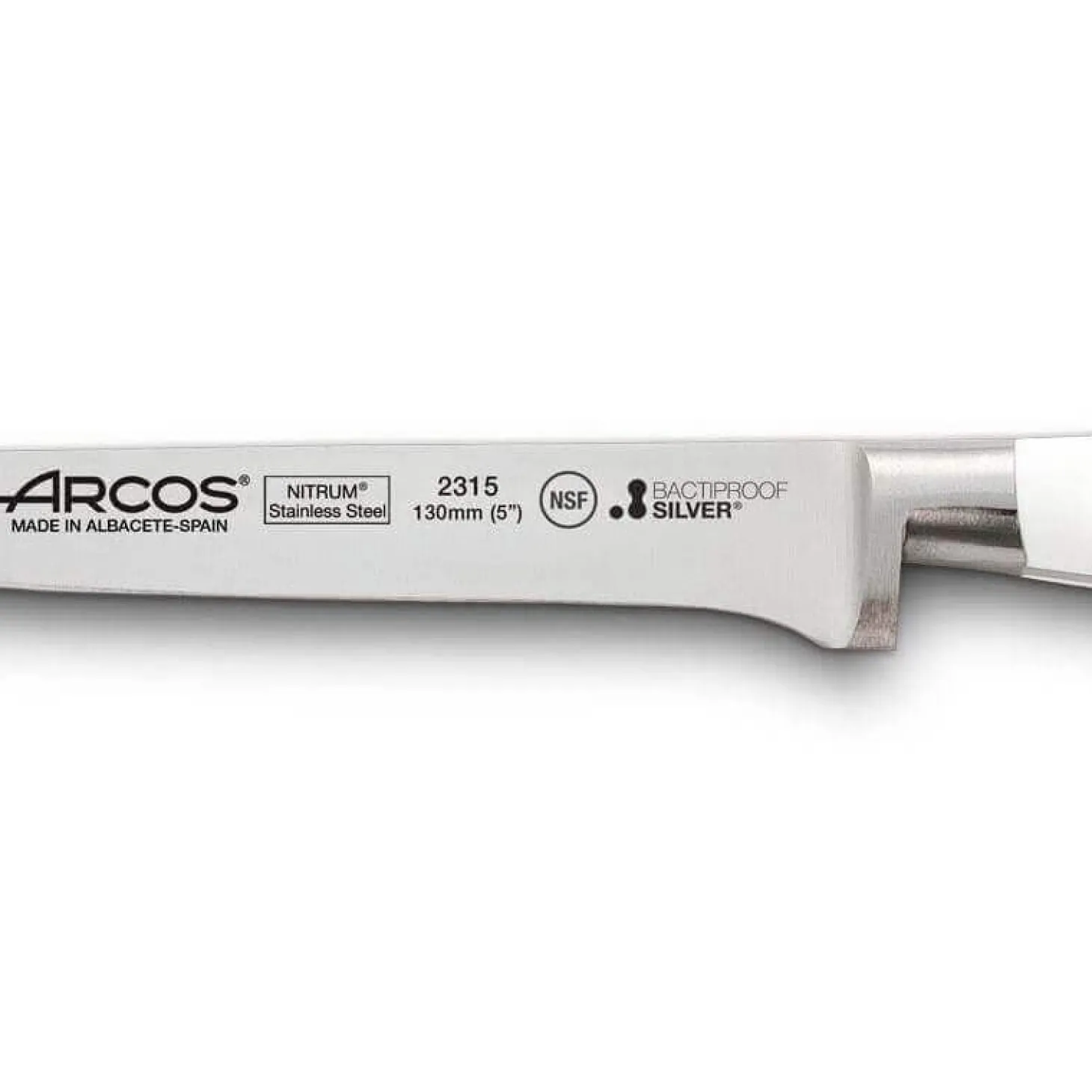 Couteau à désosser forgé Riviera White Arcos lame 13cm acier NITRUM®