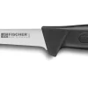 Couteau à désosser professionnel Fischer HACCP lame usée 14cm manche noir