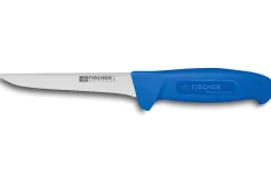 Couteau à désosser professionnel Fischer HACCP lame droite 14cm manche bleu