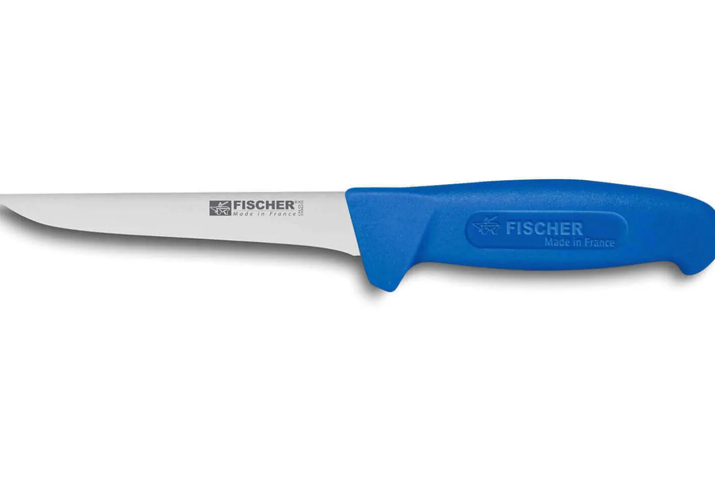 Couteau à désosser professionnel Fischer HACCP lame droite 14cm manche bleu