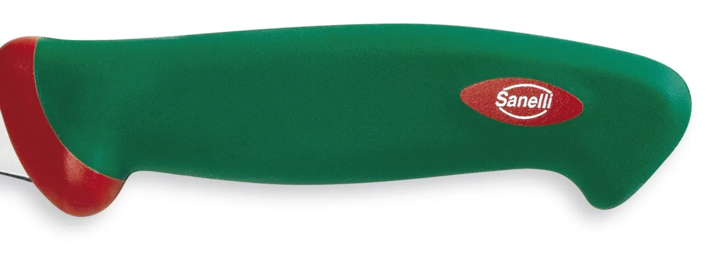 Couteau à désosser professionnel SANELLI Premana lame fine 18cm manche vert
