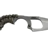 Couteau EDC Wildsteer Krill KR00111 lame 5cm manche paracorde Camouflage + étui Kydex