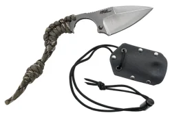 Couteau EDC Wildsteer Krill KR0111 lame 5cm manche paracorde Camouflage + étui Kydex