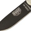 Couteau Esee 4 ESEE-4HM-B lame acier carbone noir 11,1cm manche micarta gris + étui cuir