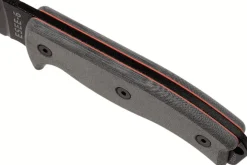 Couteau Esee 6 ESEE-6P-B lame acier carbone noir 16,5cm manche micarta gris + étui