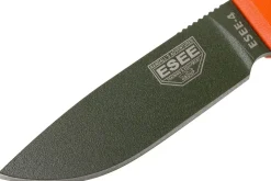 Couteau Esee 4 ESEE-4P-OD lame acier carbone vert 11,6cm manche G10 orange + étui