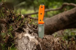 Couteau Esee 3 ESEE-3P-OD lame acier carbone vert 8,8cm manche G10 orange + étui