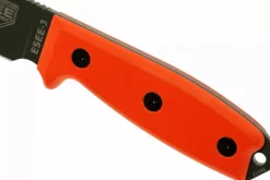 Couteau Esee 3 ESEE-3P-OD lame acier carbone vert 8,8cm manche G10 orange + étui