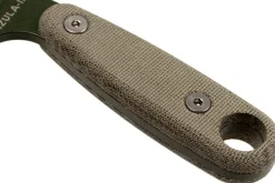 Couteau Esee Izula II IZULA-II-OD lame acier carbone 6,7cm manche micarta vert + étui