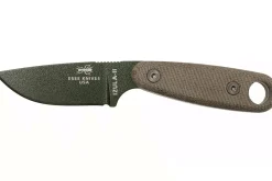Couteau Esee Izula II IZULA-II-OD lame acier carbone 6,7cm manche micarta vert + étui